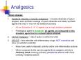 Analgesics PowerPoint PPT Presentation