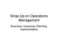 WrapUp on Operations Management PowerPoint PPT Presentation