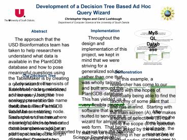 Development of a Decision Tree Based Ad Hoc Query Wizard
