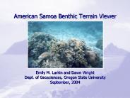 American Samoa Benthic Terrain Viewer