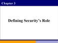 Defining Securitys Role PowerPoint PPT Presentation