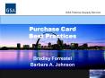 Purchase Card Best Practices PowerPoint PPT Presentation