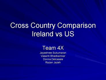 Cross Country Comparison Ireland vs US