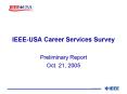 IEEEUSA Career Services Survey PowerPoint PPT Presentation