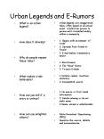 Urban Legends and ERumors PowerPoint PPT Presentation