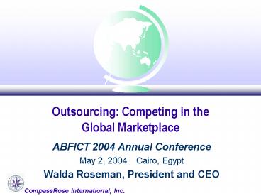 Outsourcing: Competing in the Global Marketplace