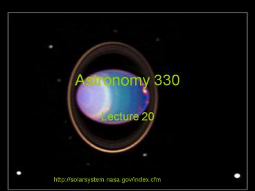 Astronomy 330