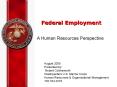 Federal Employment PowerPoint PPT Presentation