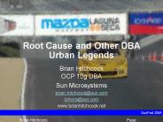 Root Cause and Other DBA Urban Legends