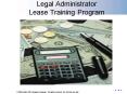Legal Administrator Lease Training Program PowerPoint PPT Presentation