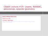 CS664 Lecture