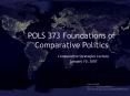 POLS 373 Foundations of Comparative Politics PowerPoint PPT Presentation