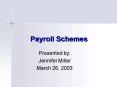 Payroll Schemes PowerPoint PPT Presentation