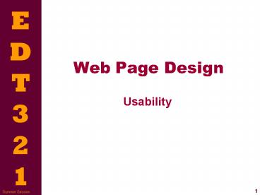 Web Page Design