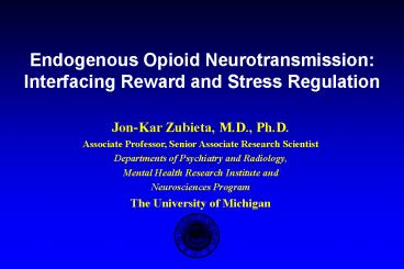 Perception and Response to Pain