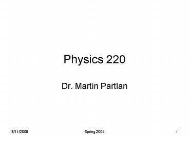 Physics 220