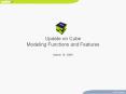 Update on Cube Modeling Functions and Features March 19, 2009 PowerPoint PPT Presentation