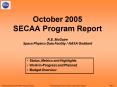 October 2005 SECAA Program Report R.E. McGuire Space Physics Data Facility NASA Goddard PowerPoint PPT Presentation