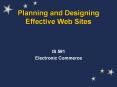Planning and Designing Effective Web Sites PowerPoint PPT Presentation