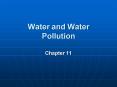 Water and Water Pollution PowerPoint PPT Presentation