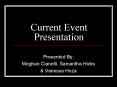 Current Event Presentation PowerPoint PPT Presentation