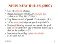 NFHS NEW RULES 2007 PowerPoint PPT Presentation