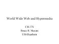 World Wide Web and Hypermedia PowerPoint PPT Presentation