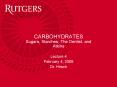 CARBOHYDRATES PowerPoint PPT Presentation