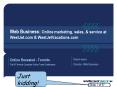 Web Business: Online marketing, sales, PowerPoint PPT Presentation