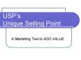 USPs Unique Selling Point PowerPoint PPT Presentation