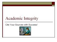 Academic Integrity