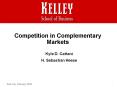 Competition in Complementary Markets PowerPoint PPT Presentation