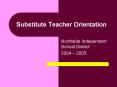 Substitute Teacher Orientation PowerPoint PPT Presentation