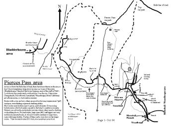 Pierces Pass Location Map