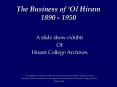 The Business of Ol Hiram 1890 1950 PowerPoint PPT Presentation