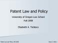 Patent Law and Policy PowerPoint PPT Presentation