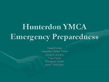Hunterdon YMCA Emergency Preparedness