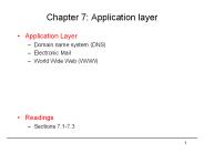 Chapter 7: Application layer