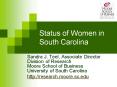 Status of Women in South Carolina PowerPoint PPT Presentation