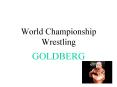 World Championship Wrestling PowerPoint PPT Presentation