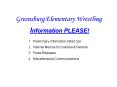 Greensburg Elementary Wrestling PowerPoint PPT Presentation