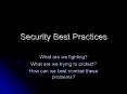 Security Best Practices PowerPoint PPT Presentation