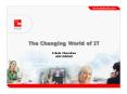 The Changing World of IT PowerPoint PPT Presentation