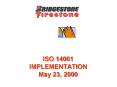 ISO 14001 IMPLEMENTATION May 23, 2000 PowerPoint PPT Presentation