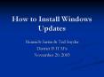 How to Install Windows Updates PowerPoint PPT Presentation