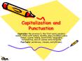 Capitalization and Punctuation PowerPoint PPT Presentation