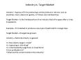 Industry vs. Target Market PowerPoint PPT Presentation