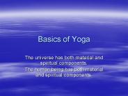 Basics of Yoga