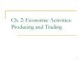 Ch. 2: Economic Activities: Producing and Trading PowerPoint PPT Presentation