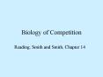 Biology of Competition PowerPoint PPT Presentation
